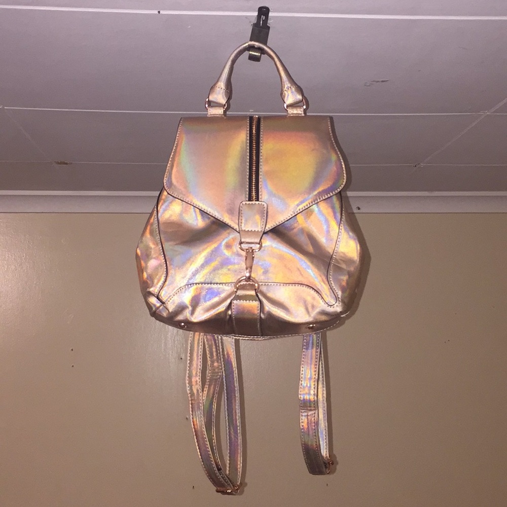 holographic small backpack